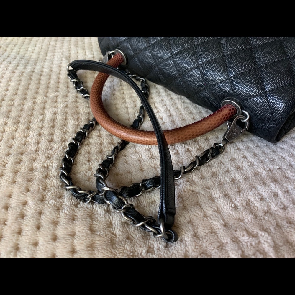 ⛔️⛔️⛔️ Handle Medium Caviar w Handle Lizard Skin🖤 - Picture 2 of 5